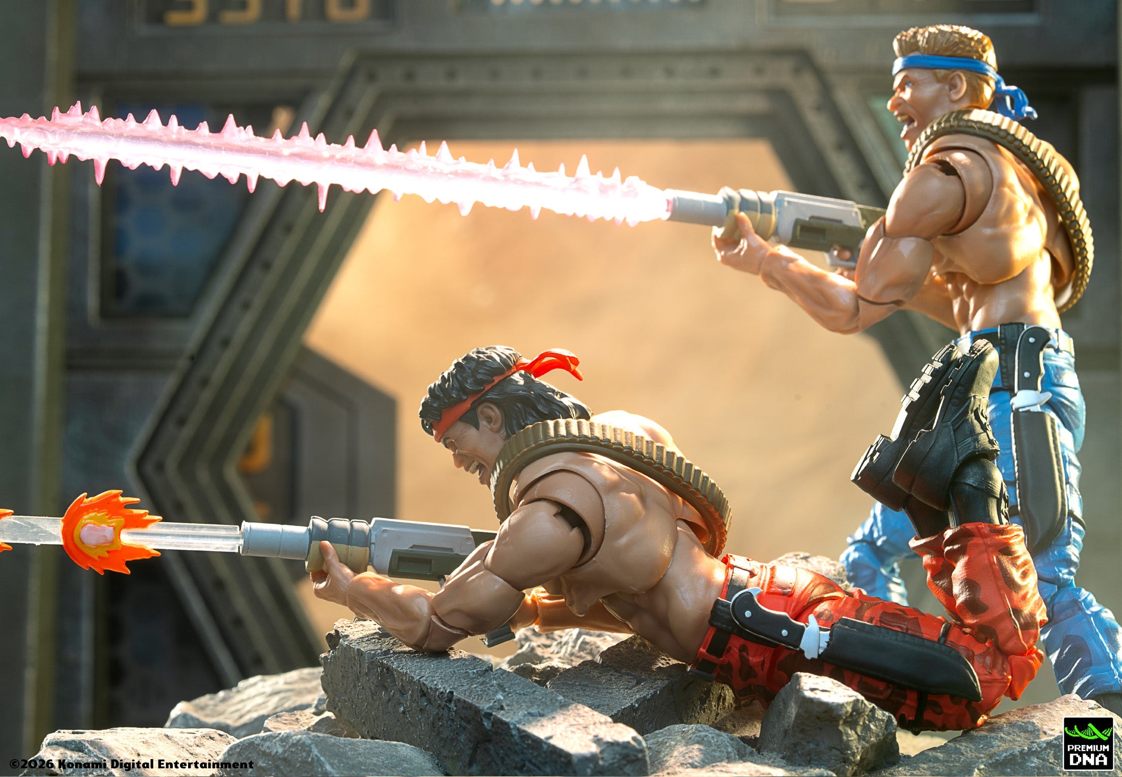 Contra (NES) - Bill Rizer MAXIMUM PAYLOAD 1/12 Scale Signature Series Action Figure Set