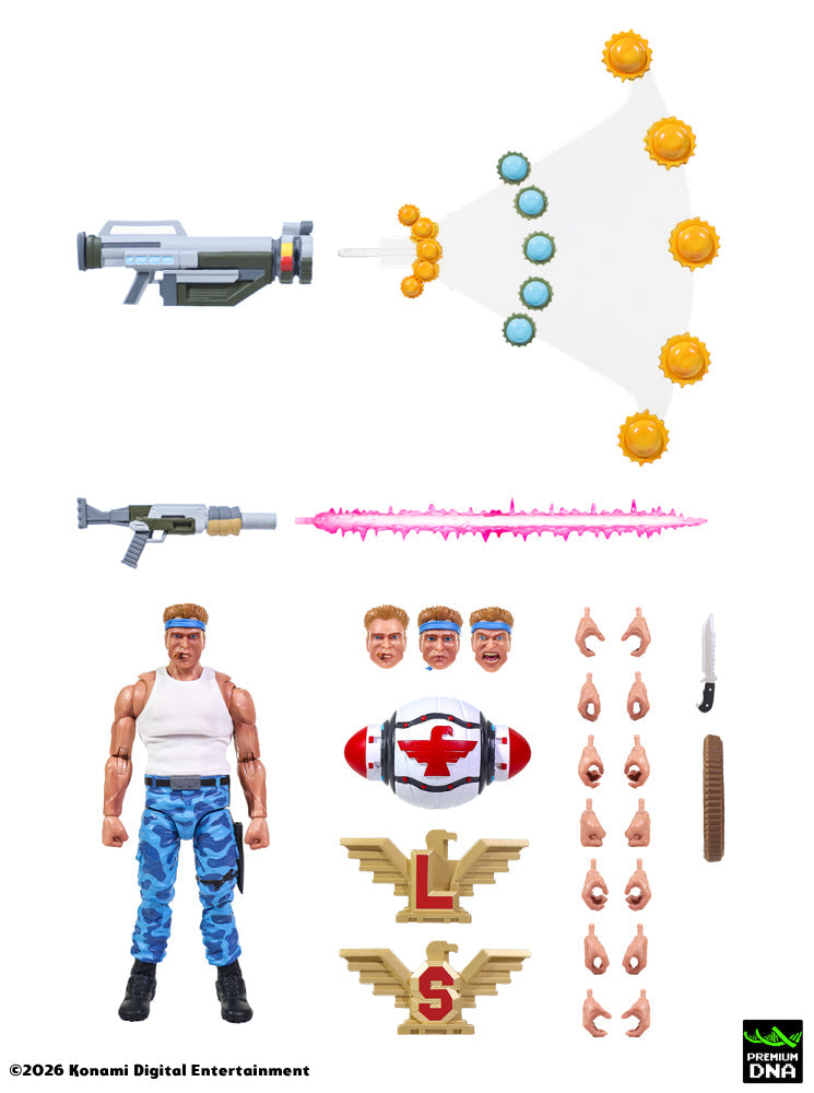 Contra (NES) - Bill Rizer MAXIMUM PAYLOAD 1/12 Scale Signature Series Action Figure Set